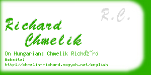 richard chmelik business card